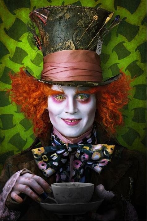 Johnny Depp, channeling Carrot Top and Behemoth. Johnny Depp