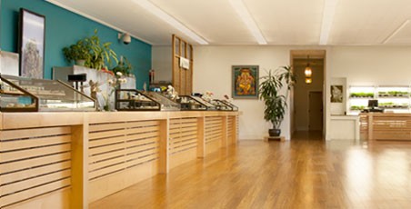 The city of San Jose is again mulling a ban in dispensaries. Here, the interior of Harborside Health Center - San Jose. The city of San Jose is again mulling a ban in dispensaries. Here, the interior of Harborside Health Center - San Jose.