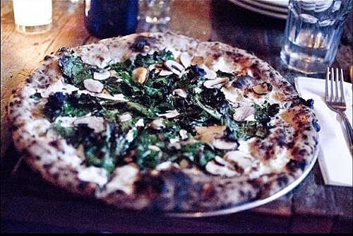 Kale pizza at Paulie Gees (via Instagram)