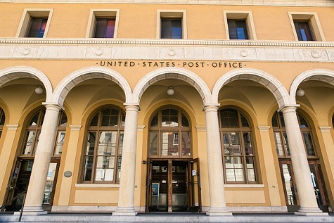 The downtown Berkeley historic post office.