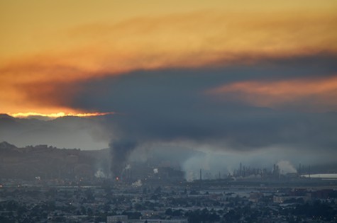 The August 2012 Chevron fire. The August 2012 Chevron fire.