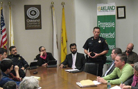 Captain Darren Allison addressed the League of Women Voters forum last week on the DAC.