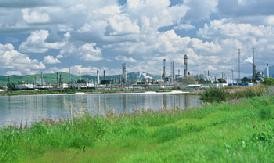 The Tesoro refinery near Martinez.