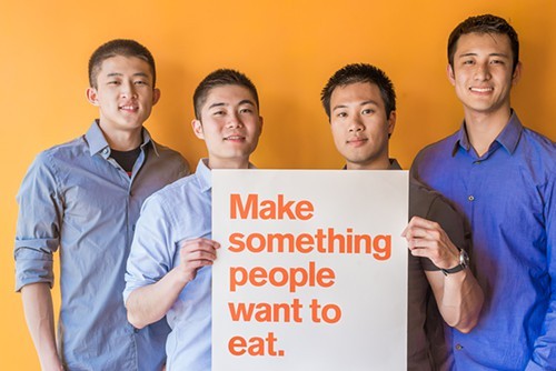 Caviar founders Andy Zhang (left), Jason Wang, Richard Din, and Shawn Tsao