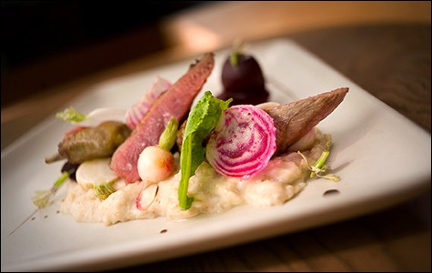 Squab two ways from the tasting menu at Plum