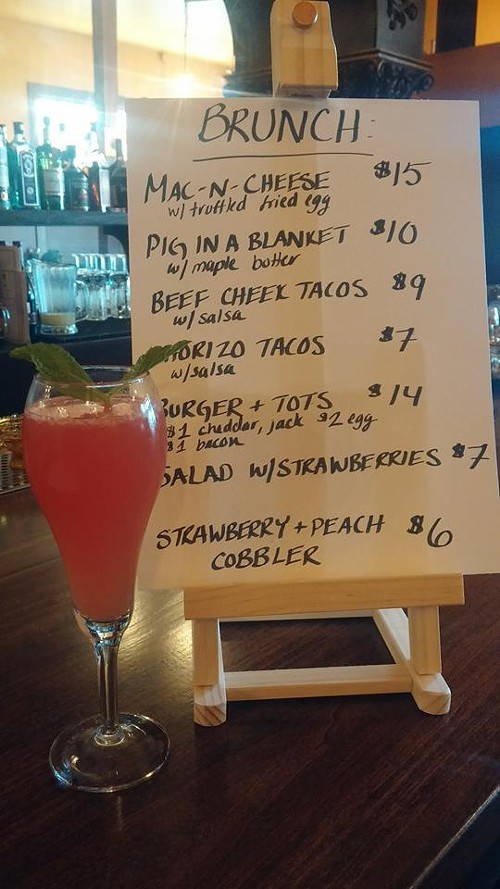 The brunch menu (via Facebook)