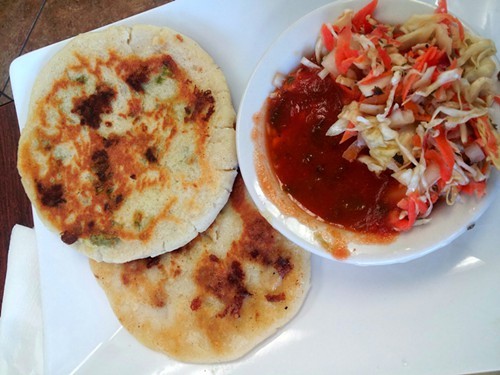 Salvadoran pupusas at Oralias Kitchen