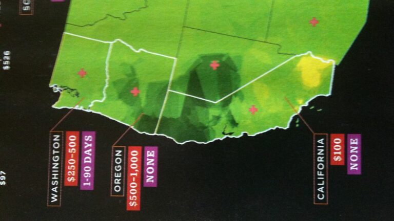 Wired’s Illustrated Price of Pot Map Arrives in Mailboxes