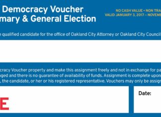 OP-ED: Oakland Should Adopt a Public Financing Model for Funding Elections