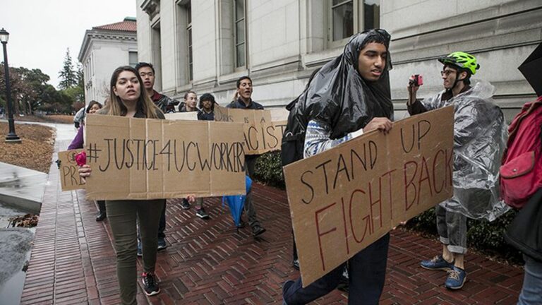 Cal Students Stage Sit-In to Show Solidarity with Subcontracted Workers