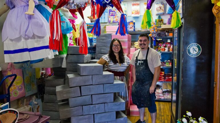 Oakland Artist Protests Donald Trump With U.S.-Mexico Border Wall Made of Piñatas
