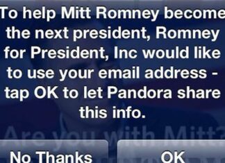 Oakland’s Pandora Asks Listeners to Share Their Emails with Romney