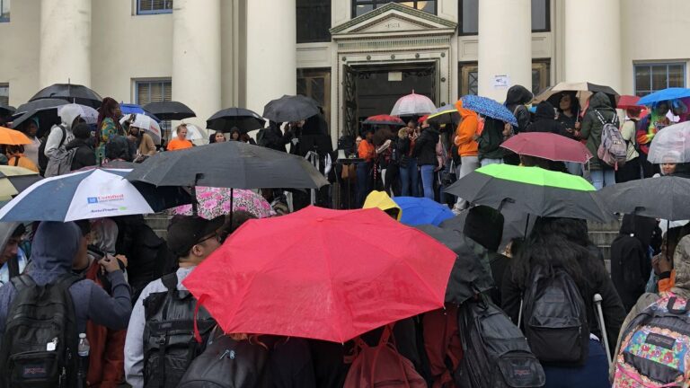 Oakland Tech Students Call for Stricter Gun Control at Walk-Out