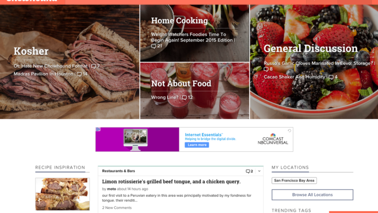 Chowhound in Crisis: An Unpopular Redesign Prompts Longtime Users to Leave the Food Discussion Website