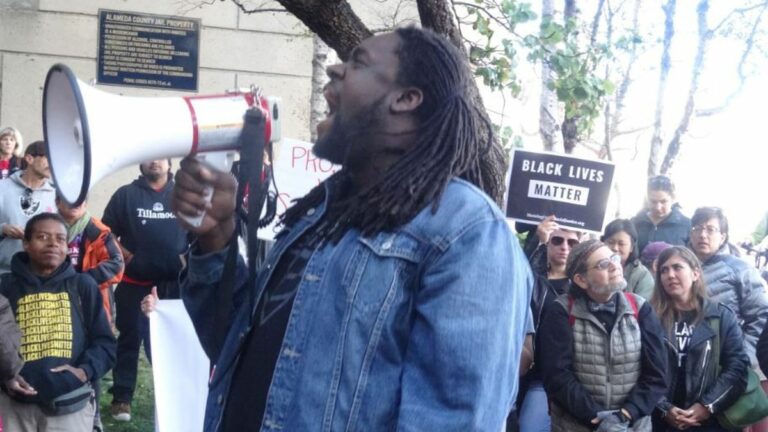 Black Lives Matter and Labor Activists Protest at District Attorney Nancy O’Malley’s Office