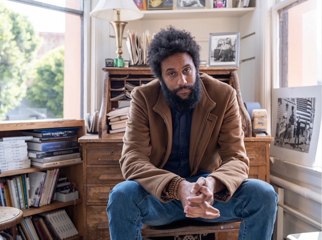 ‘Blood on the Fog’: Tongo Eisen-Martin’s latest book of poems challenges whiteness and the status quo with a strong revolutionary practice