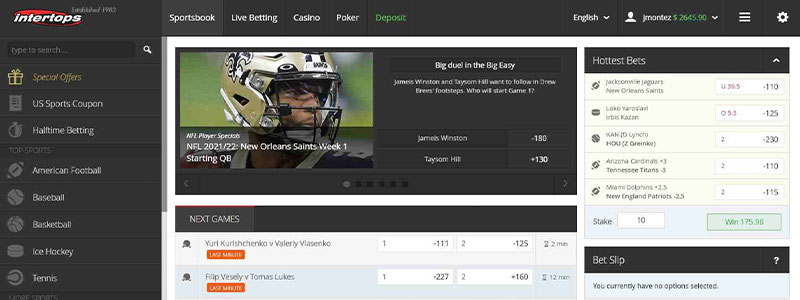 intertops, best online sportbooks, betting apps