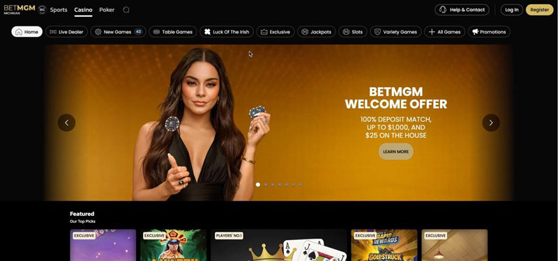 betmgm best michigan online casinos, legal, real money gambling