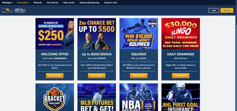 betrivers best michigan online casinos, legal, real money gambling