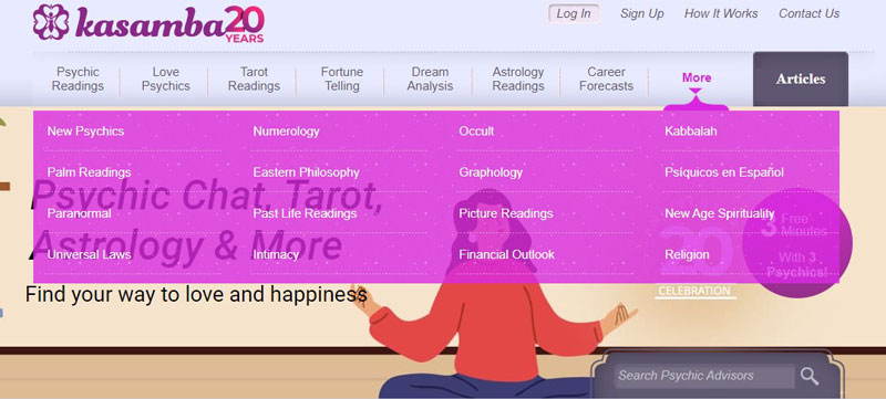 kasamba psychic website