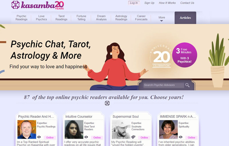 kasamba psychic website