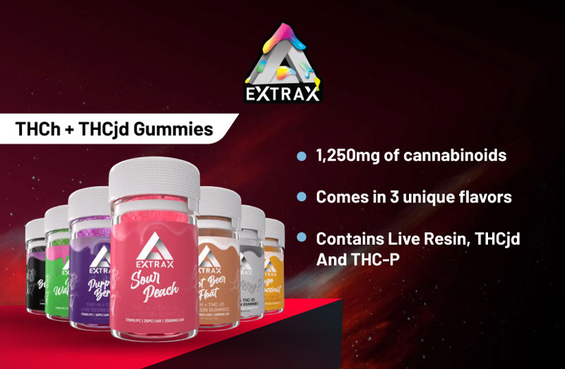 Delta Extrax THCh + THCjd Gummies