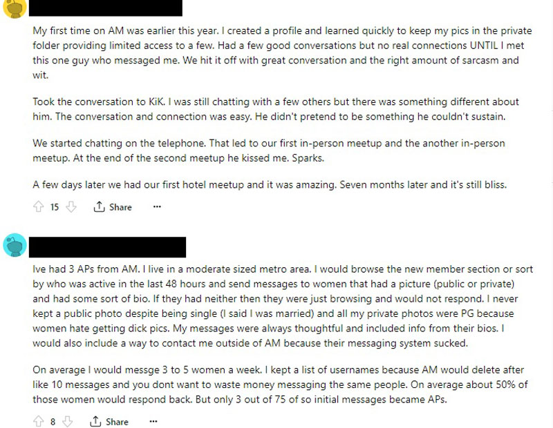 ashley madison reddit review