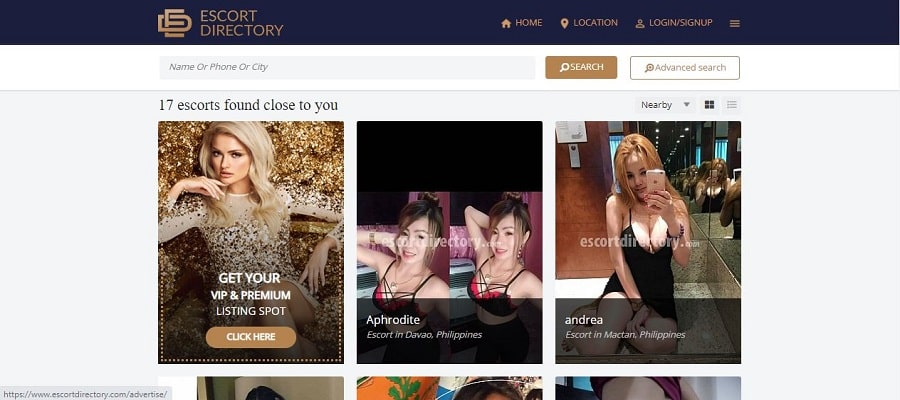 escort directory